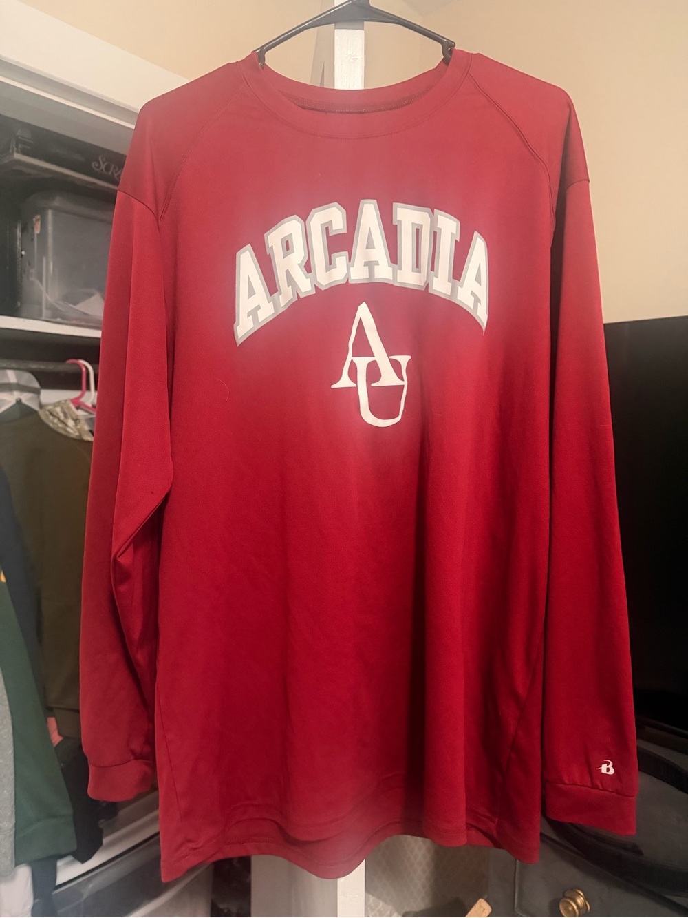 Arcadia Long-Sleeve Crewneck Shirt - Red